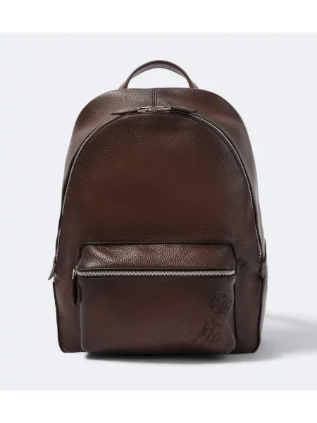Rucsac Berluti din piele maro