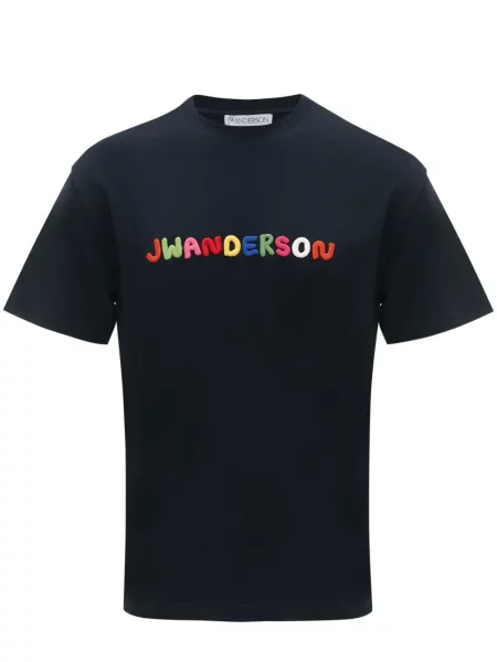 Tricou Jw Anderson cu broderie albastru