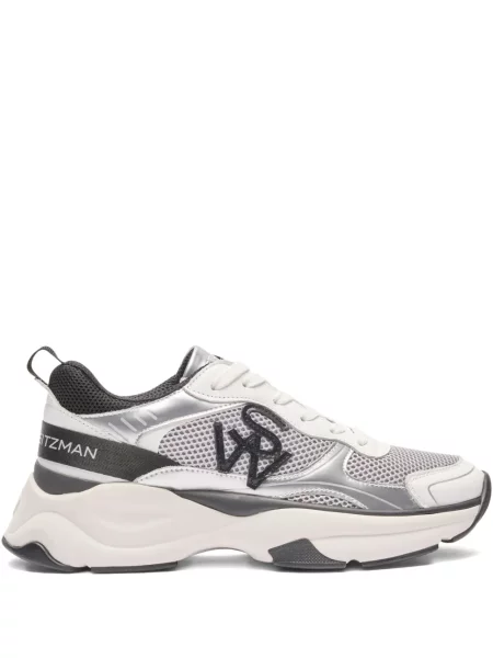 Sneakerși Stuart Weitzman cu autograf alb