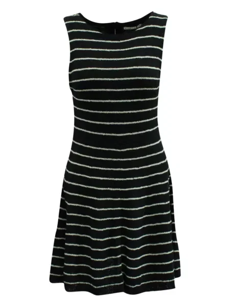 Rochie mini Alice + Olivia cu dungi de costum negru