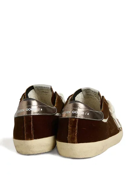 Кадифени маратонки Golden Goose златисто