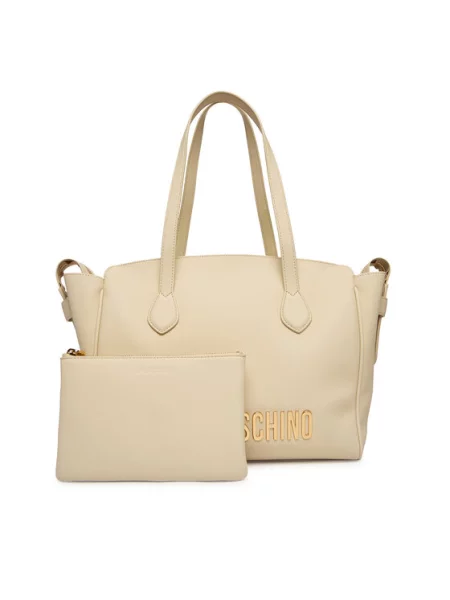 Τσάντα LOVE MOSCHINO Λευκό μπεζ