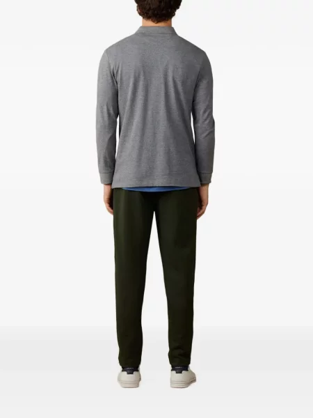Lung tricou polo Hackett London gri