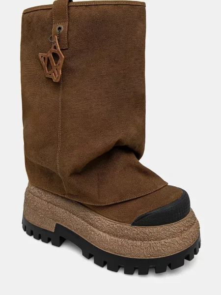 Naked Wolfe Botine Disturb maro