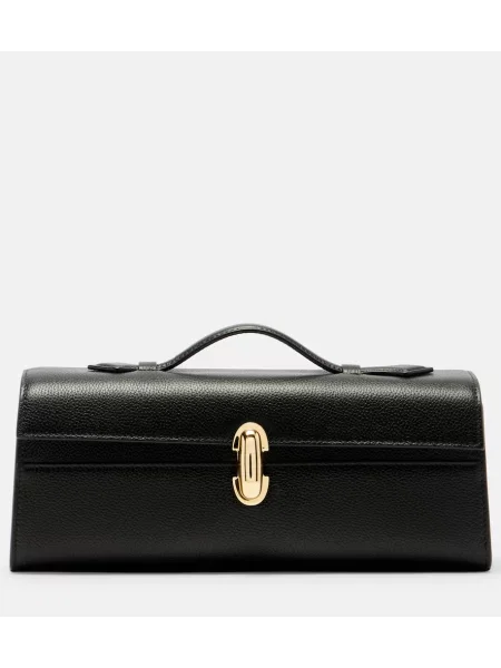 Geanta de piele Savette din piele negru