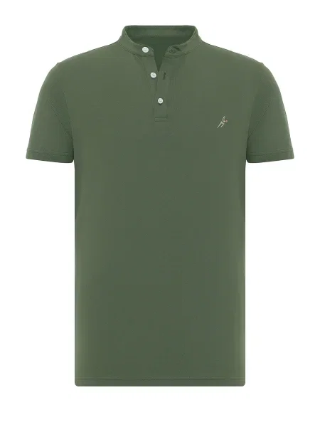 Moxx Paris Tricou Utrecht maro / verde alb
