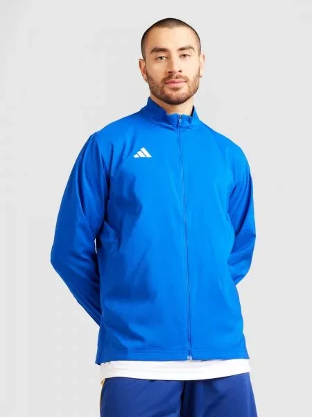 ADIDAS PERFORMANCE Športová bunda ADIZERO kobaltovomodrá biela
