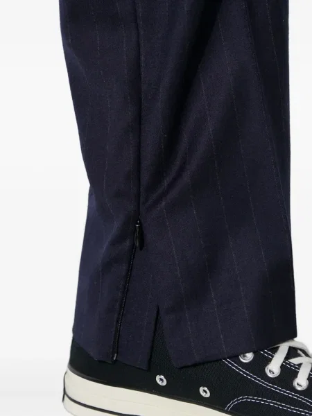 Pantaloni 424 cu dungi plisate albastru