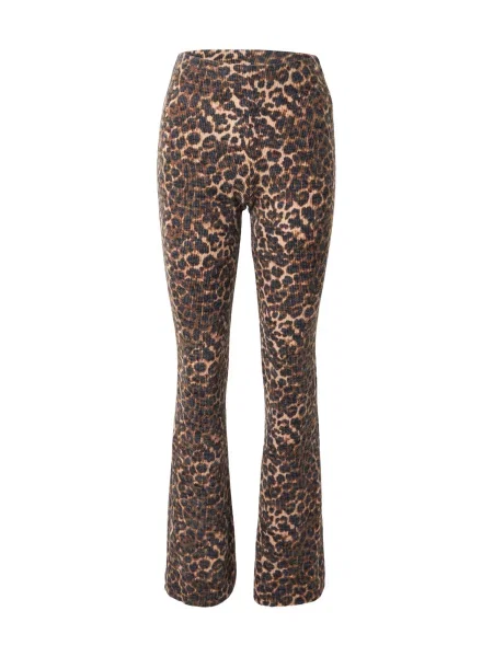 Hailys Pantaloni bej / maro negru