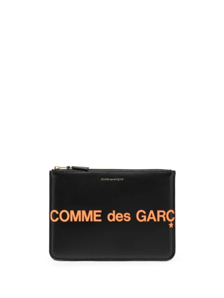 Portofel Comme Des Garçons Wallet din piele cu imagine negru