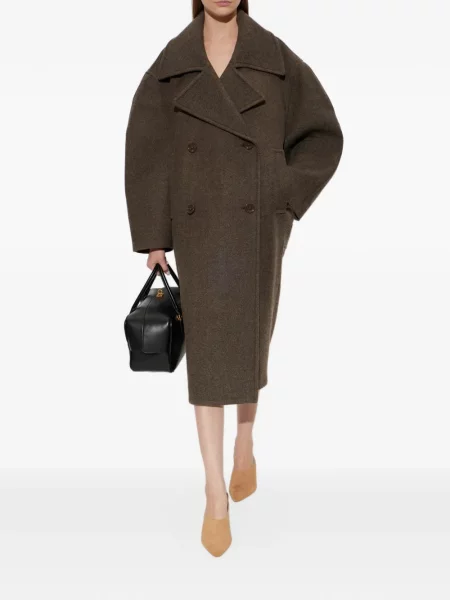 Lung palton Balenciaga maro