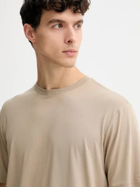 Футболка Rag & Bone однотонна бежевий