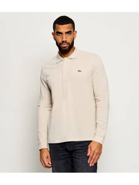 Tricou polo Lacoste clasic bej