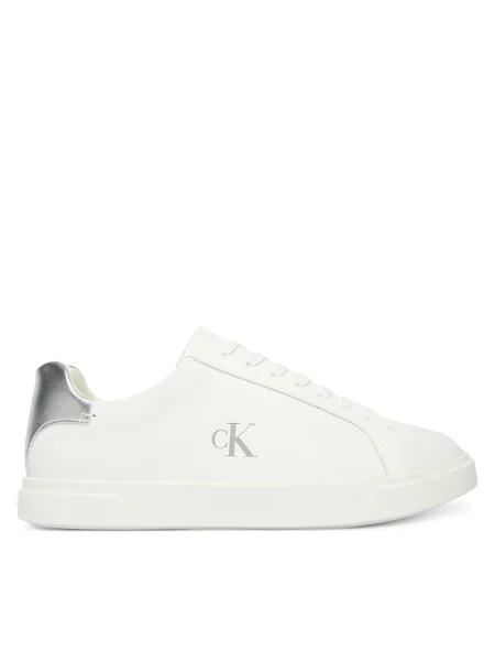 Sportcipők Calvin Klein Low Pro Cups Laceup Lth Met fehér