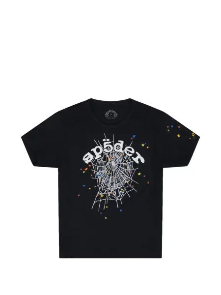 Scurt tricou Sp5der negru