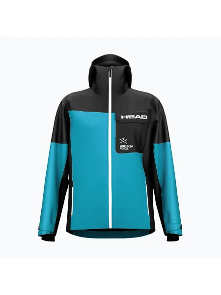 Мъжко скиорско яке HEAD Race Nova black/blue черно