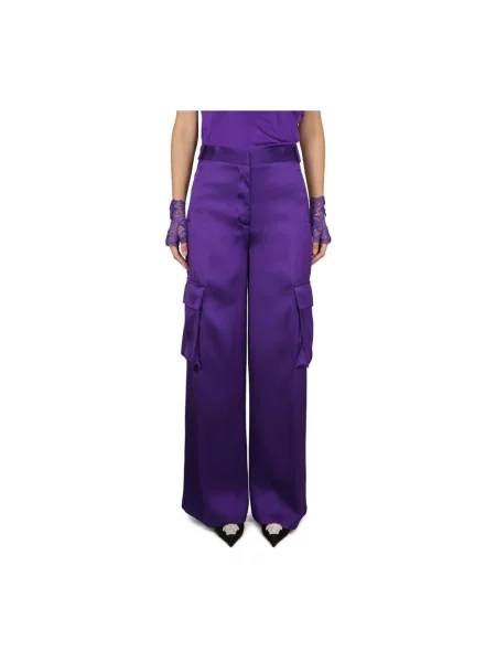 Spodnie cargo Versace fioletowe