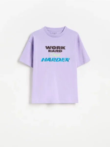 Reserved Tricou cu adaos de violet