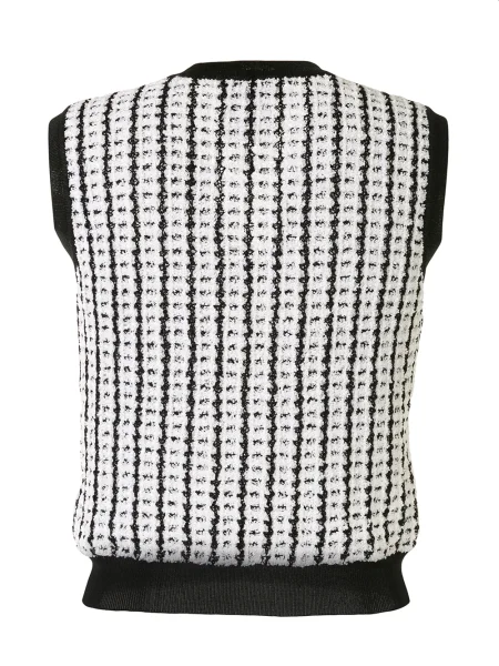 Pletená vesta Chanel Pre-owned černá