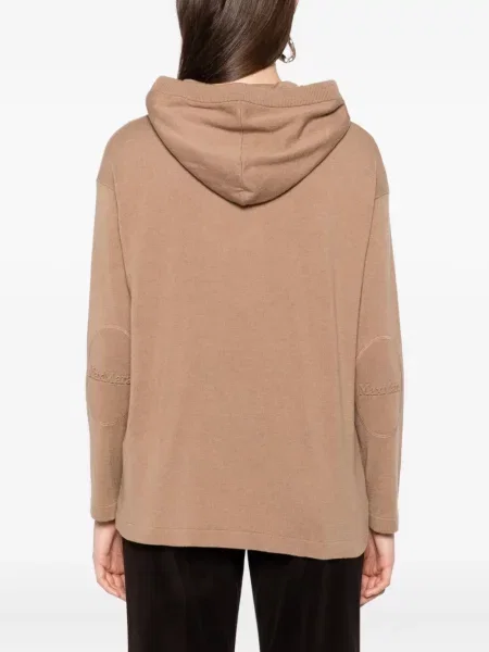 Pulover 's Max Mara cu glugă maro