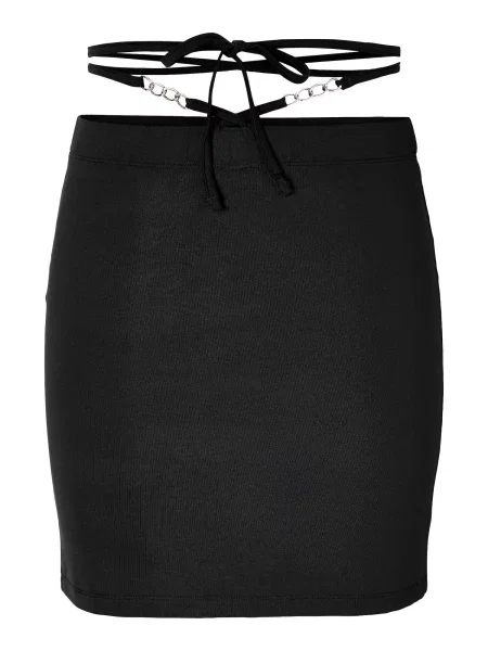 Noisy may Fustă CELESTE / argintiu negru