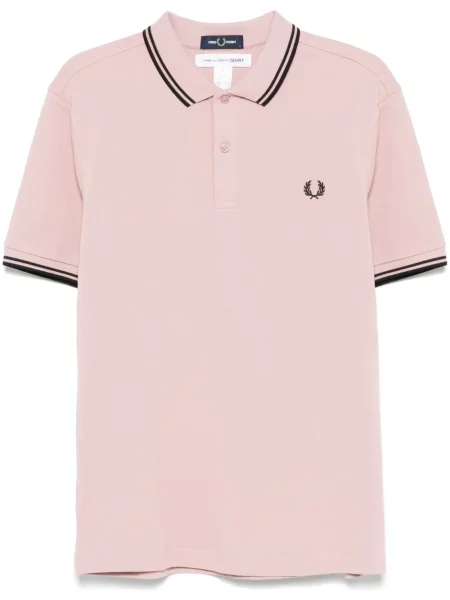 Polo Comme Des Garçons Shirt cu broderie roz