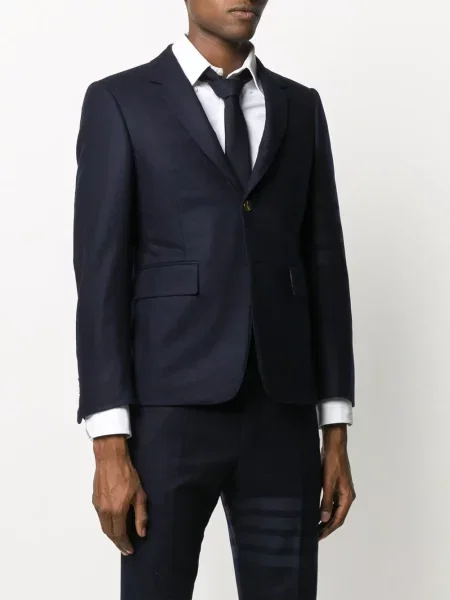 Marynarka Thom Browne jednorzędowa niebieska