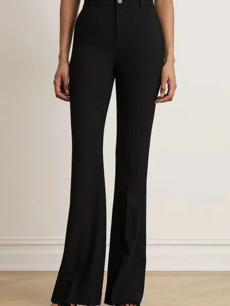 Lauren Ralph Lauren pantaloni straight pentru femei negru