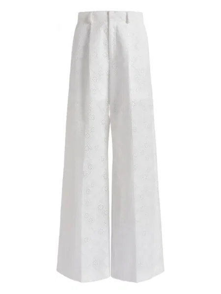 Pantaloni Alberta Ferretti alb