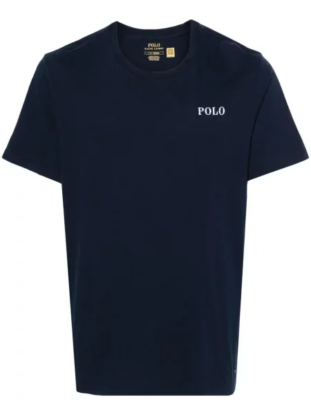 Raštuotas dryžuotas marškinėliai Polo Ralph Lauren balta