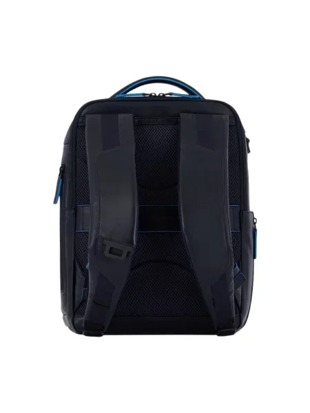 Plecak na laptopa Piquadro skórzany niebieski