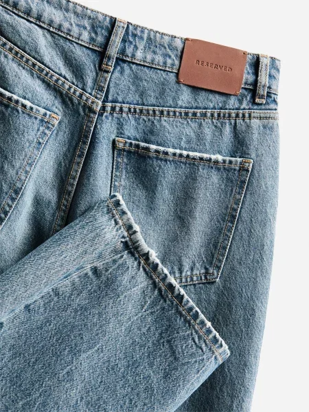 Reserved Джинси barrel leg indigo jeans 