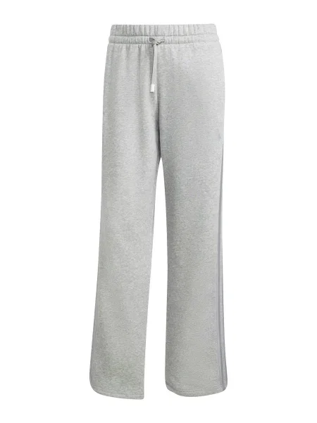 Joggery Adidas Sportswear iz flisa s črtami siva