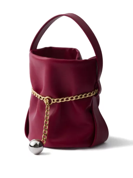 Geantă Prada din piele violet