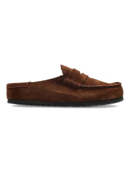 Birkenstock Klapki Naples Wrapped braun brązowe