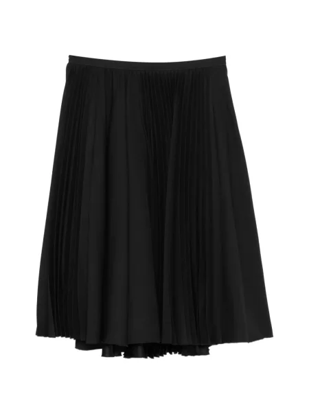 Fustă midi Marni din satin până la genunchi negru