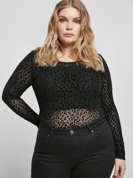 Body Urban Classics din dantelă negru