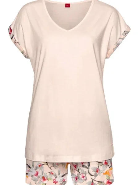 S.Oliver Pantaloni scurți crem roz