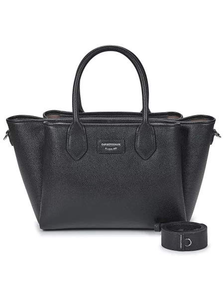 Klasična torbica Emporio Armani iz umetnega usnja črna