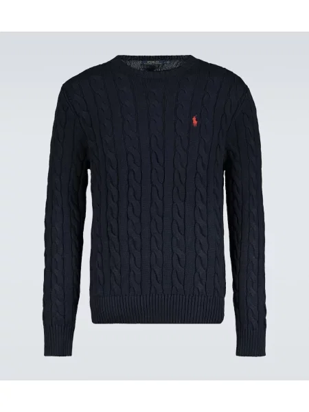 Sweter Polo Ralph Lauren casual z długim rękawem niebieski