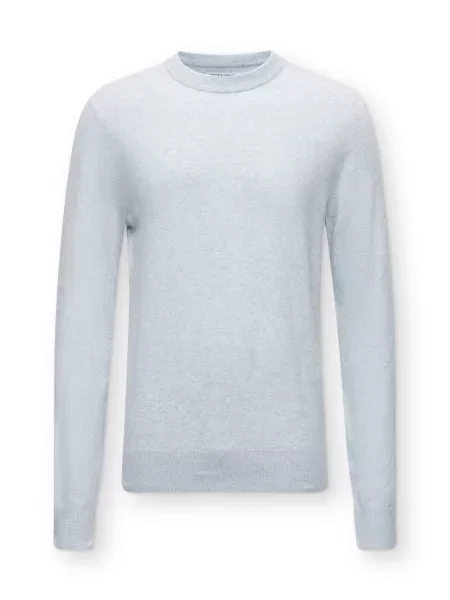 JACK & JONES Pulover JJEPERFECT deschis gri