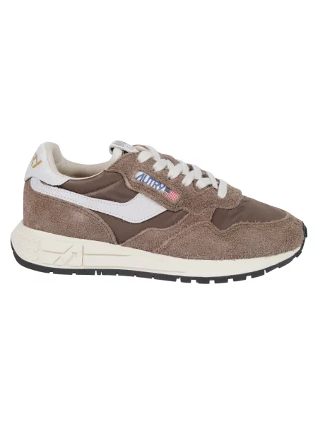 Sneakersy Autry brązowe