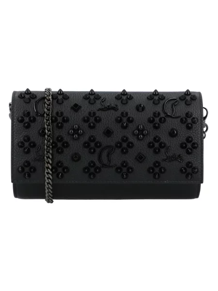 Kopertówka Christian Louboutin skórzana czarna