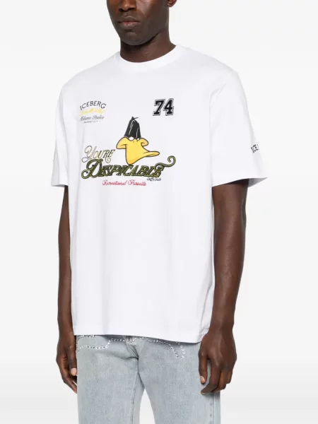Tricou Iceberg cu imagine alb