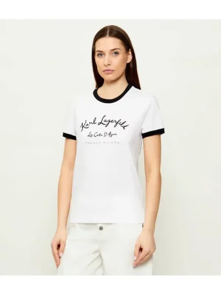 Karl Lagerfeld Tricou cote d alb