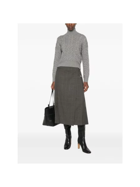 Sweter Max Mara Studio wełniany szary