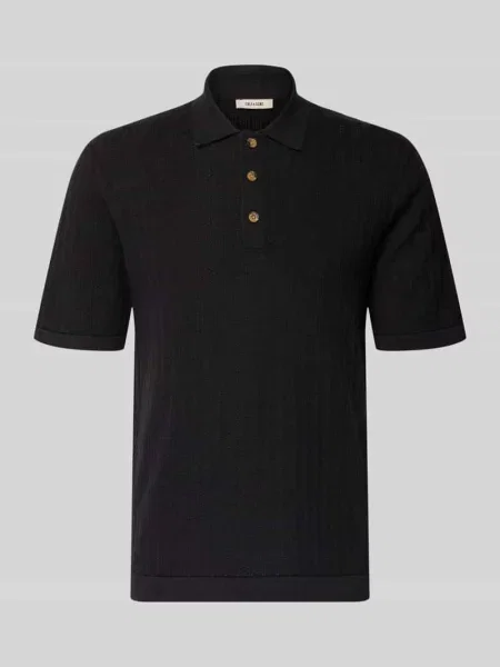 Koszulka polo o kroju regular fit z mieszanka bawełny model MOON' Only & Sons czarne