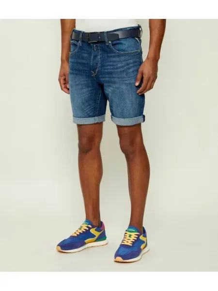 Replay De blugi pantaloni scurți | Tapered fit albastru