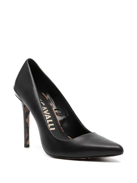 Pantofi cu toc Just Cavalli din piele negru