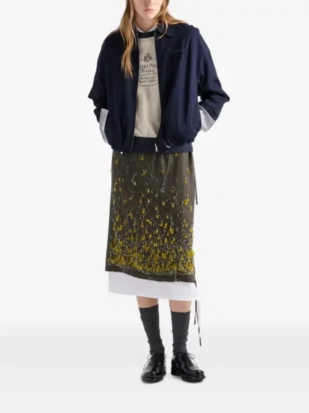 Hanorac crewneck Prada cu decolteu rotund
